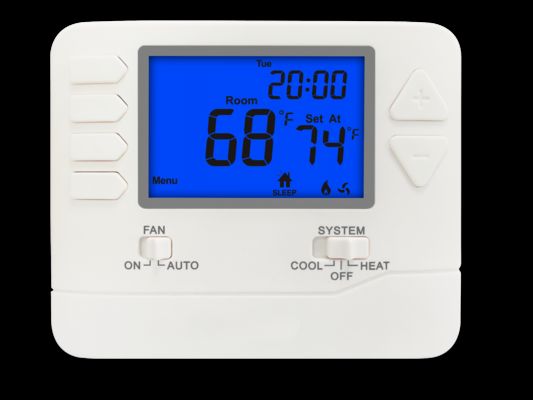 White Digital Room Thermostat with High Accuracy Saving Energy