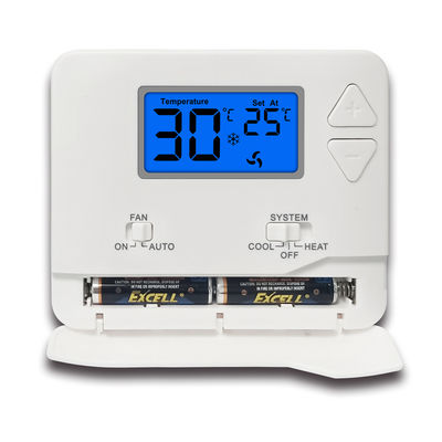 Miuputake Manual/Automatic Control Wired Room Thermostat with ±1C Accuracy and Battery Power Supply