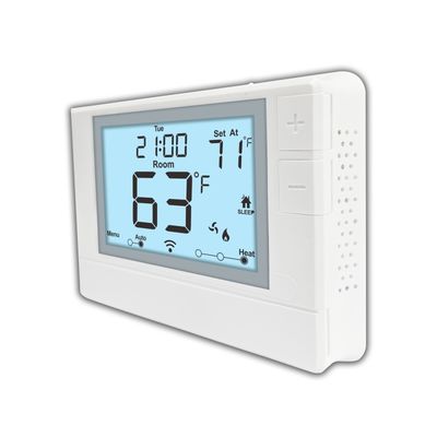 Coiiwsei Air Conditioner Heat Pump Wired Room Thermostat with 7 Day Programming 1H/1C Heat Pump W/o Auxiliary Or Emergency Heat
