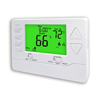 Conventional Electronic Room Air Conditioner Thermostat for 2H/2C Heat Pump Without Auxiliary or Emergency Heat