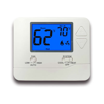Riseem 24V Temperature Control Ranges 44°F To 90°F Wired Room Temperature Heating PTAC Thermostat For Heating Systems