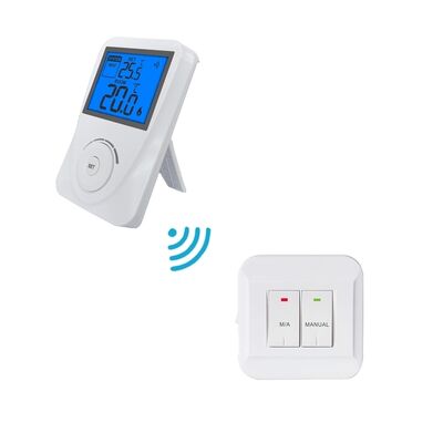 RF Simple Thermostat Wireless Non-Programmable Thermostat Temperature Control System Offering User Friendly Interface And HVAC Regulation