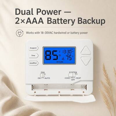 Miuputake 7 Day Programming Electronic Room Thermostat for Energy-Saving Temperature Management