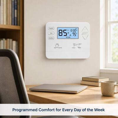 Miuputake Adjustable Thermostat 5-10A Amp Industrial Air Source Heat Pump Controller for Energy Efficiency