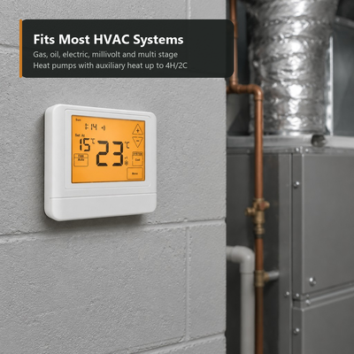 24V Control APP TUYA Smart Life Electronic Room Programmable 7 Day Thermostat With Physical Dimensions 120mm W 98mm H 27mm D Designed for Temperature Control