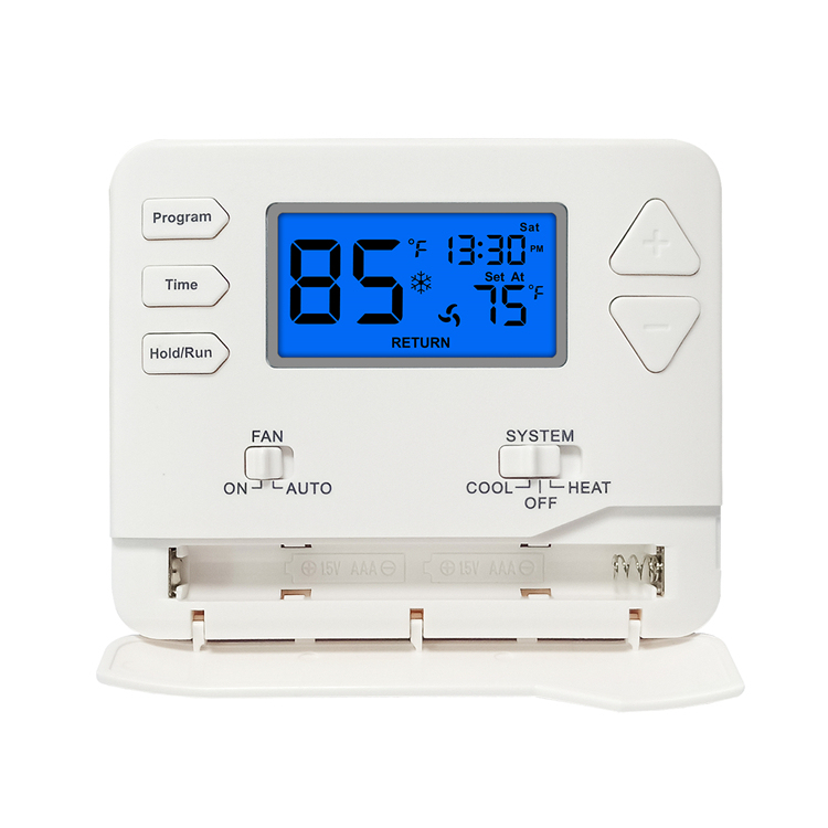Riseem Cooling Electronic Room Thermostat with Display Size 2.08 Sq.in. 1344mm2 and 2H/2C Stages H/C -Conventional