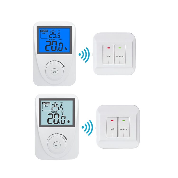 Boilers Heating Wireless Room Thermostat Non-programmable Offering Transmission Distance Approx 50m in Open Terrain Designed for Heating System Control