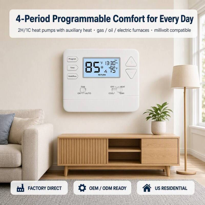Miuputake Adjustable Thermostat 5-10A Amp Industrial Air Source Heat Pump Controller for Energy Efficiency
