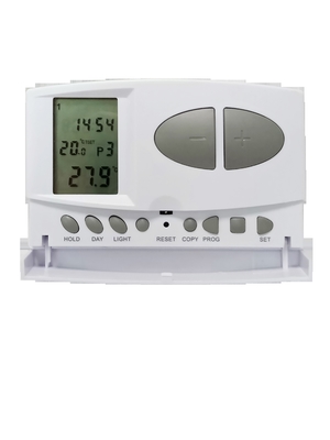 パワフルなワイヤレスルームサーモスタット LCDデジタルディスプレイ バッテリー駆動 5-35C 温度範囲