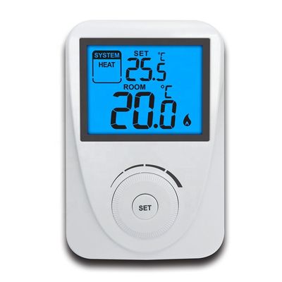 White Color Programmable Boiler Room Thermostat for Energy-Saving Temperature Control