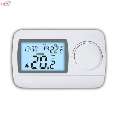 230V 7日ボイラールーム有線温度調節器 ボイラールームの暖房と省エネをサポートするために正確な温度モニタリングと制御を提供します