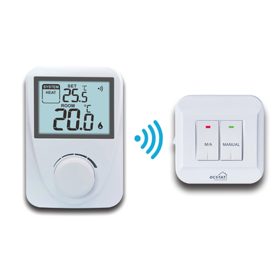 Riseem ホワイト カラー RF ボイラー電気用暖房温度調節器 CE ROHS